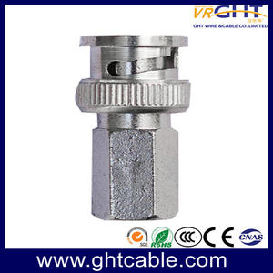 CT012 Rg58 Rg59 RG6 BNC Female To Male Adapter Nickel Plated Connector