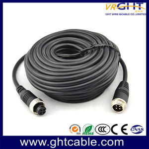 CCTV Cable With 4 Pin Aviation Connector For Car Camera