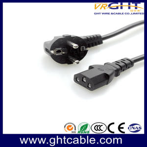 Europe/Schuko CEE7 To C13 Power Cord 