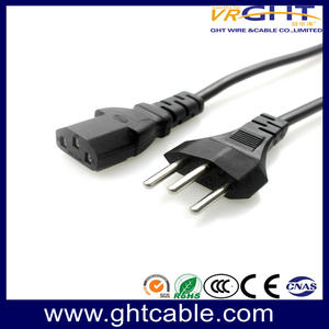 Brazil power cord to C13  | Factory manufacture Direct Sale power cord from GHT