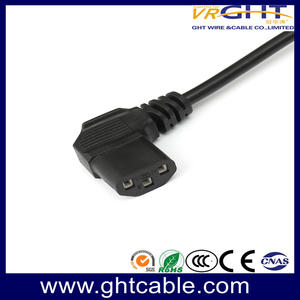 Europe power cord to angle C13 female connector 