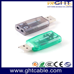 Free Drive  USB 2.0 3D Virtual 5.1 Usb Sound Card