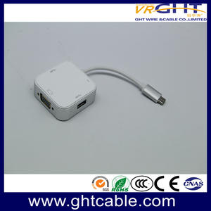 3 in 1 ADAPTOR USB TYPE-C TO VGA USB